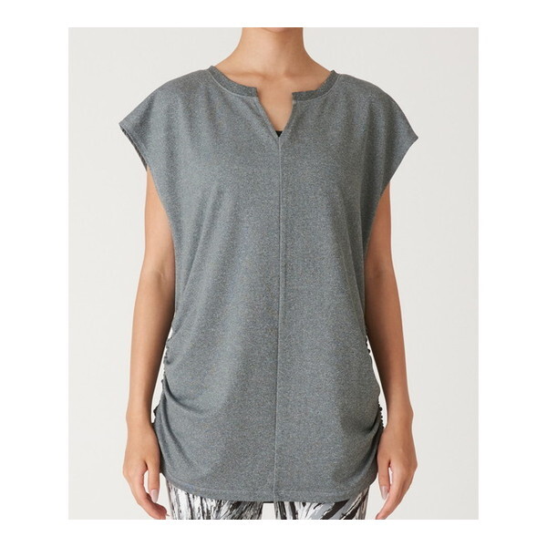 REAL STONE スリーブレストップ RS-C521TT-GRAY-L トレーニングウェア