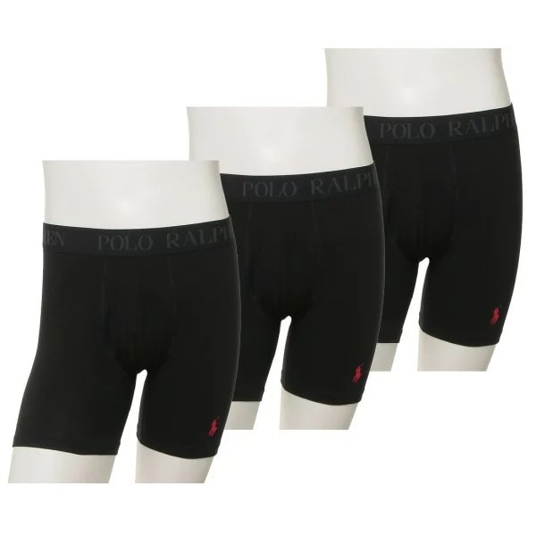 インナー パンツ 下着 3枚セット ボクサーパンツ ブリーフ BOXER BRIEF LFBBP3 PBD ALL BLACK ブラック メンズ