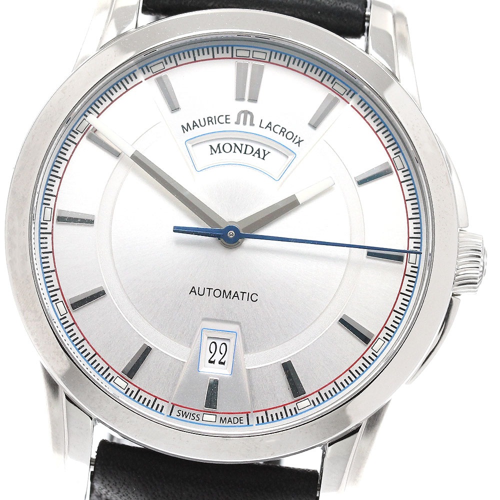 モーリスラクロア MAURICE LACROIX PT6158-SS001-131 ポントス デイデイト 自動巻き メンズ 美品 _935347【中古】