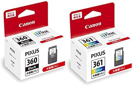 【純正品】CANON FINEカートリッジ BC-360XL(大容量ブラック) + BC-361XL(大容量3 7,997円