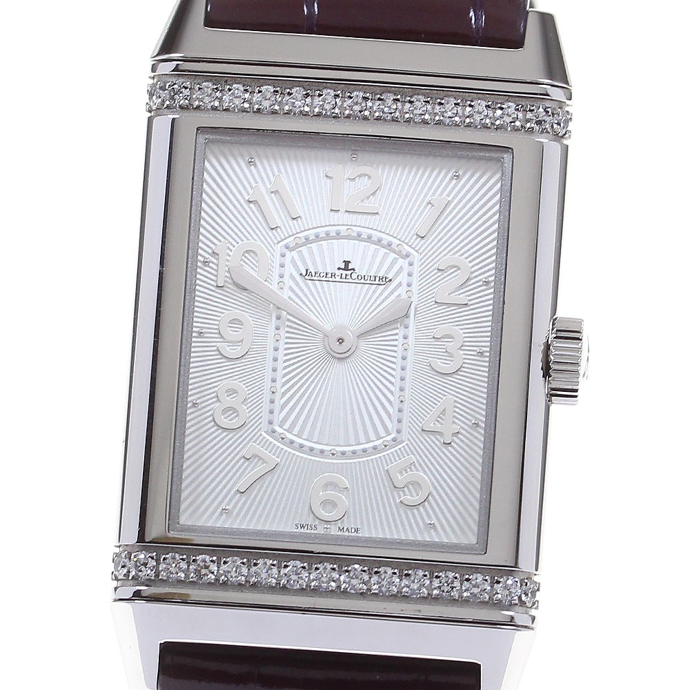 ジャガールクルト JAEGER-LECOULTRE 268.8.86/Q3208423 グランド レベルソ ウルトラスリム ダイヤベゼル 手巻き レディース _816521【中古】