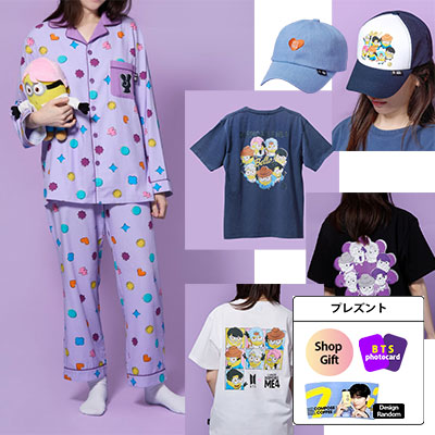 [BTS X ミニオンズ] BTS x Despicable Me 4 コラボ / BTS X DM4 Fashion Pajamas Set / T-shirt / Ball Cap /トラッカーハ