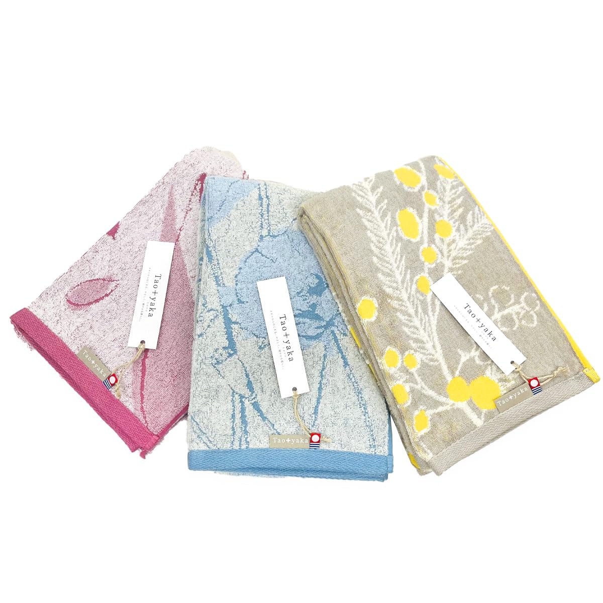 Taoyaka 今治タオル バスタオル 3枚組 綿100% 女性 丁寧な暮らし 今治産 日本製 国産 Made in Japan (3枚セット(A) バスタオル)