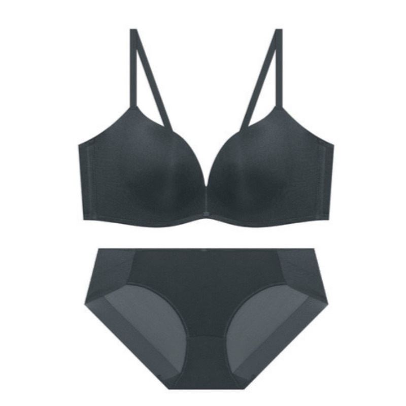 エレガンス サポート ボリューム ブラショーツ セット - ネイビー 75B 95