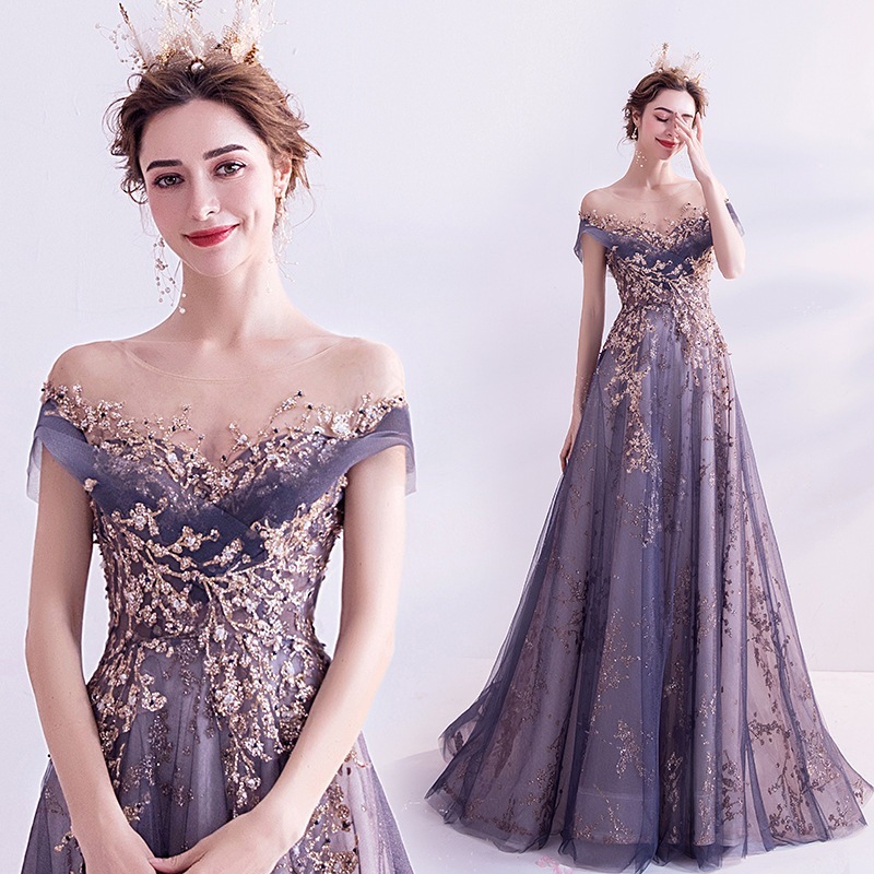 ドレス パーティードレス大きいサイズ ウェディングドレス花嫁 結婚式お呼ばれドレス ナイトドレス 披露宴演奏会用ロングドレス 成人式司会者発表会二次会-901