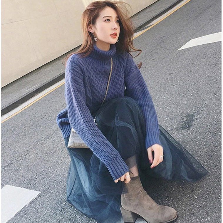 2点セット ニットワンピース スカート ル レディース メリヤス セーター 30 40代長袖トップス 上下セット 韓国風 通勤 L オシャレ 上品