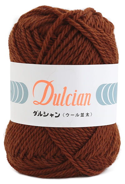 他サイト： DARUMA ダルシャン ウール 並太 毛糸 並太 Col.103 ブラウン 系 40g 約75m 5800の商品画像