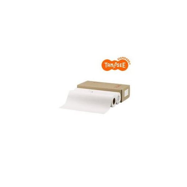 （まとめ）TANOSEE PPCLEDプロッタ用普通紙ロール A0（841mm150m） テープ止め 1箱（2本）3セット