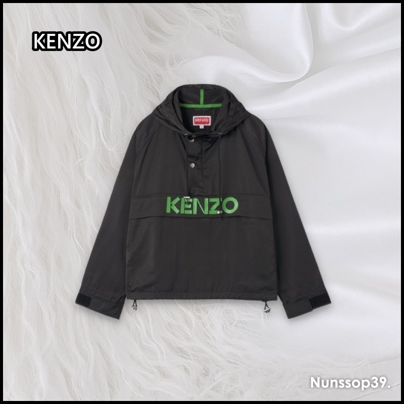 KENZO ロゴ ウインドチーター フード ジャケット