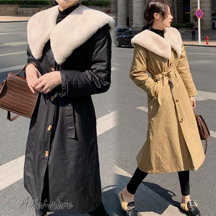 ラシャコート 中綿コート ジャケット レデイース 秋冬 40代 モコモコ 大開襟 スプリング 韓国風 きれいめ 長袖コート ロング丈コート カジュアルウエア ゆったり