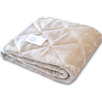 蓄熱アルミシート入り 高密度フランネルファー敷きパッド　シングル