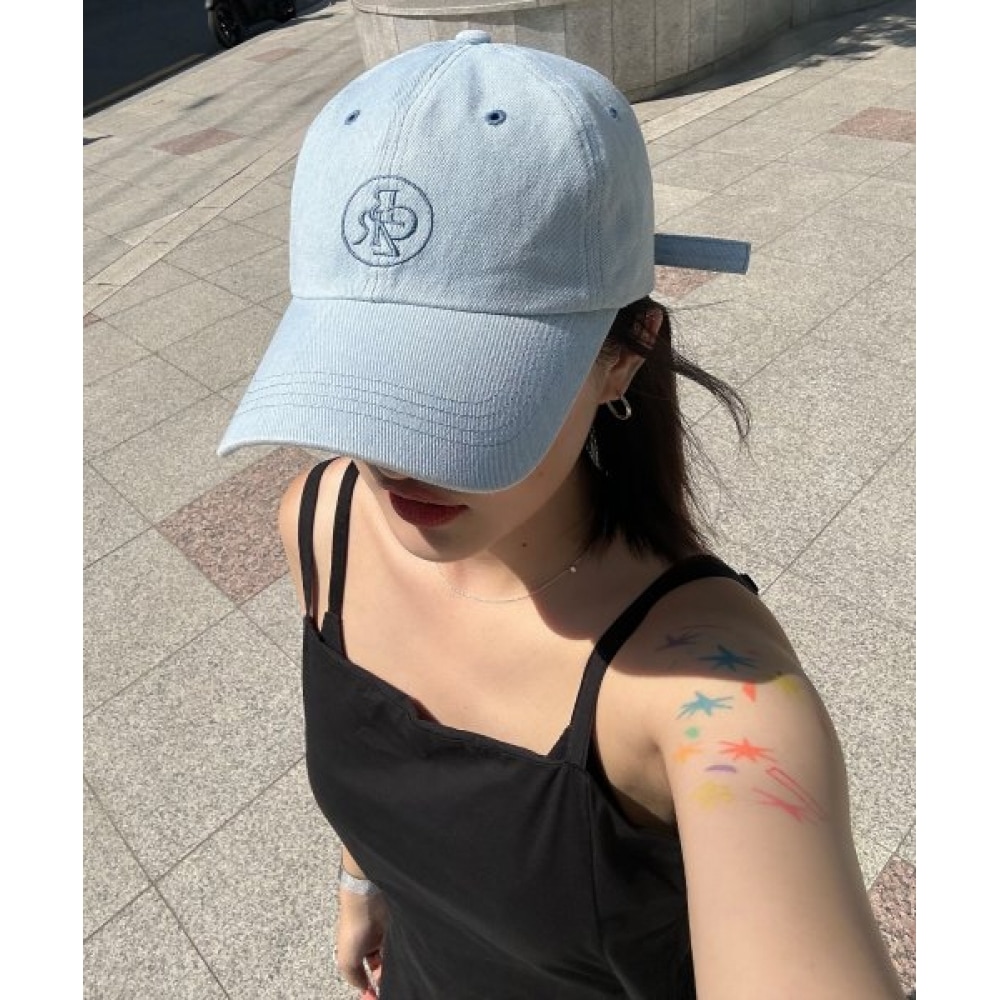 CITY BREEZE (シティブリーズ) サークルロゴ刺繍ボールキャップ_デニム