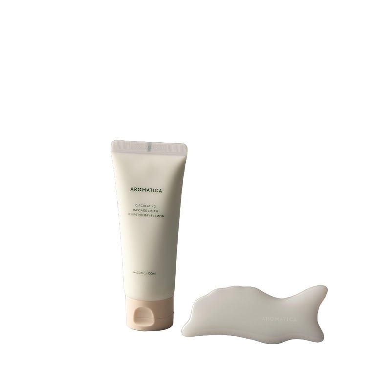 [ラウンジONLY]アロマティカサーキュレーションマッサージクリーム100ML +ガラスイルカカット2種セット