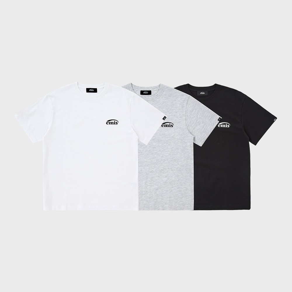 3枚セット Tシャツ A (ホワイト/ブラック/ヘザーグレー)
