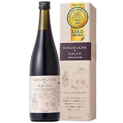 他サイト： コンブチャ＋酵素 720ml 酵素ドリンク 酵素 置き換えダイエット ファスティング 国産 アップル風味の商品画像