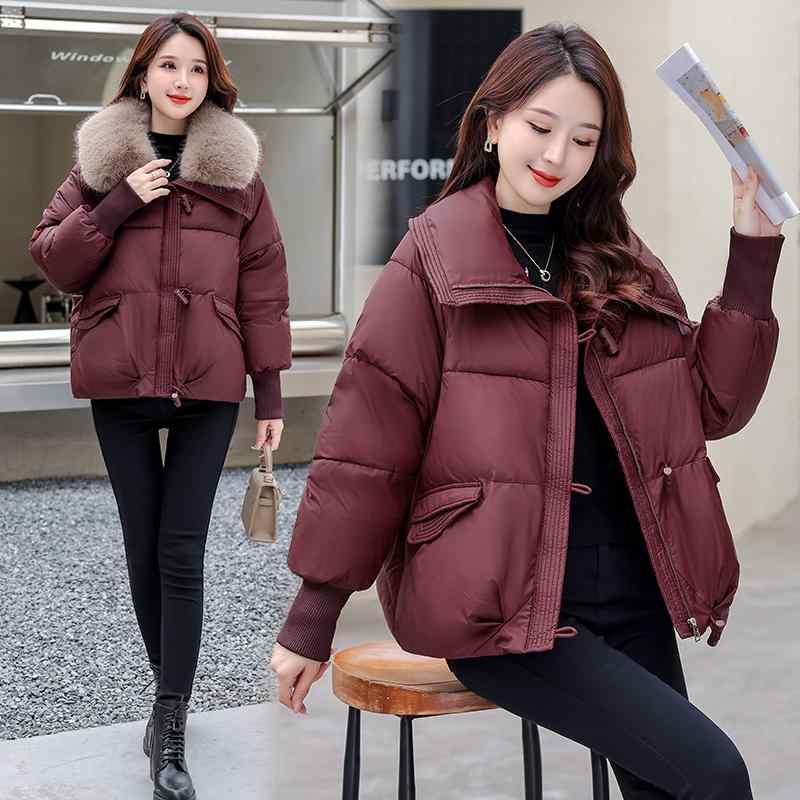 秋服 レディース ファッション オシャレ カワイイ シンプル 大人カワイイ 大きいサイズ ダウン コットン ジャケット 冬 ジャケット 韓国ファッション スタイル