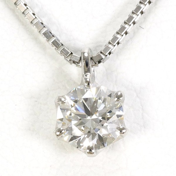 PT900 プラチナ PT850 ネックレス ダイヤ 0.310 VVS2 鑑定書 中古 88,110円