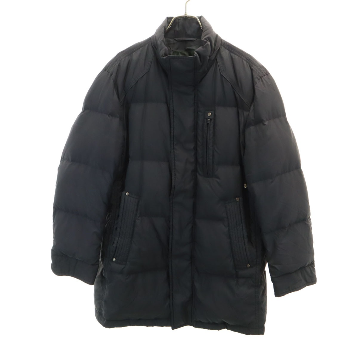THE SCOTCH HOUSE スコッチハウス 京鴨 ダウンジャケット M チャコールブラック メンズ 古着