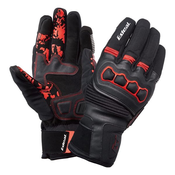 バイク用 グローブ 秋冬モデル ideal ID-115 AXIS-EX レッド XLサイズ ID115RDXL