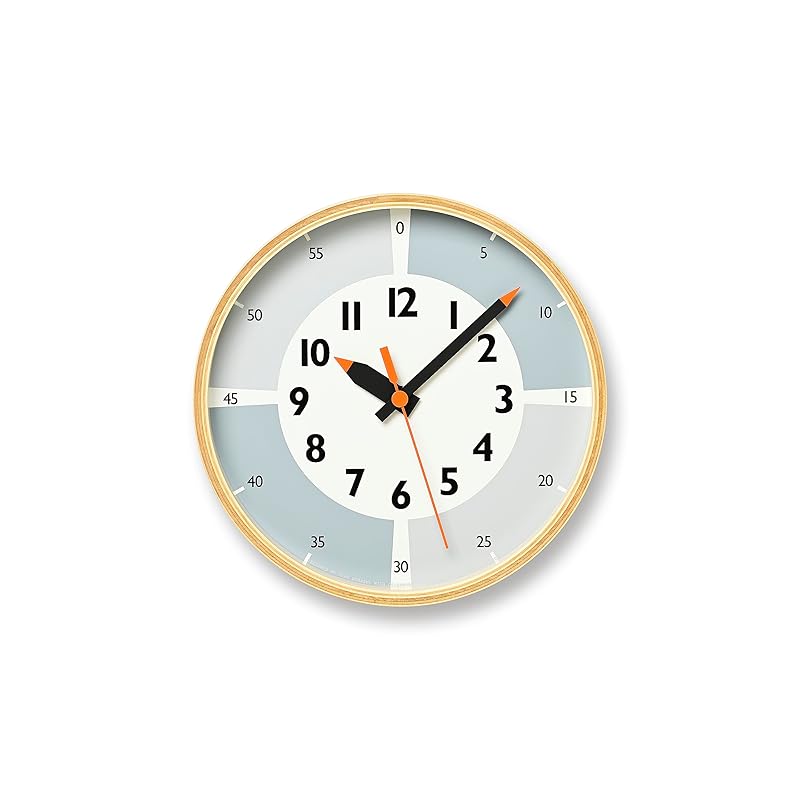 レムノス 掛け時計 ふんぷんクロック ウィズ カラー ! アナログ 灰 YD23-09 GY キッズ 知育 Lemnos 8,546円