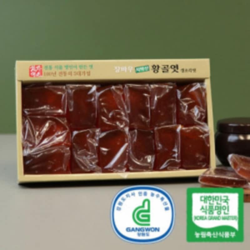 韓国名人食品 チャンバウ チアク山 ギャング飴 彫刻飴 1kg [原産地:韓国産]