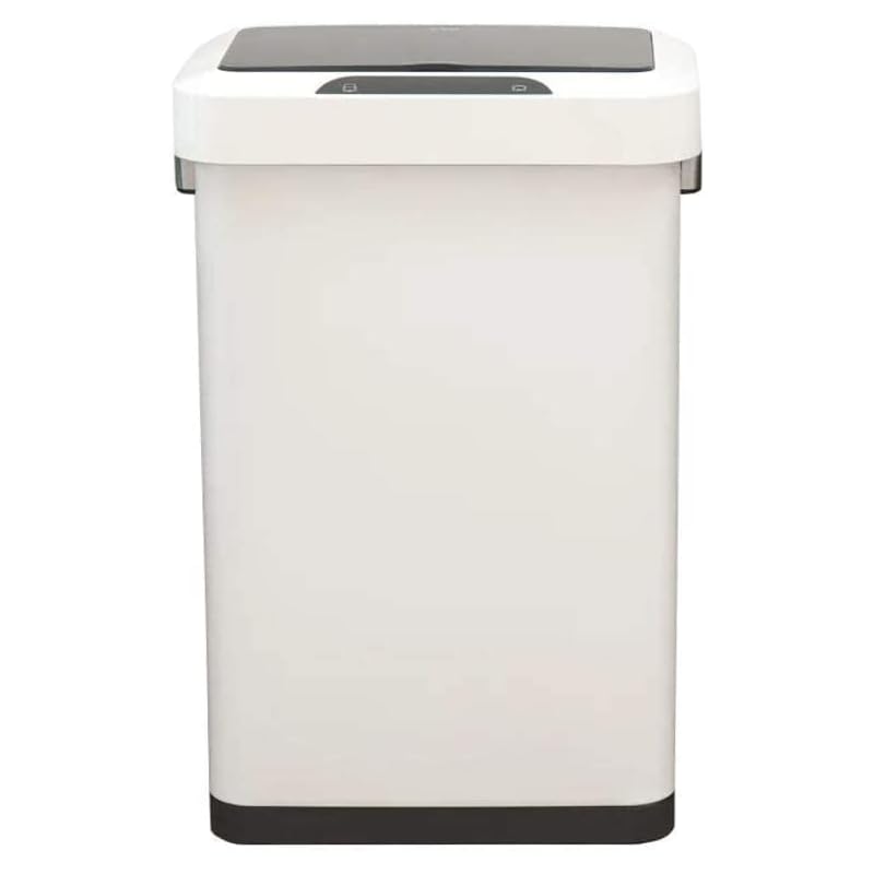 EKO ゴミ箱 自動開閉 ホライゾンセンサービン ホワイト 45L ふた付き インナーボックス無し EK9262P-45L-WH