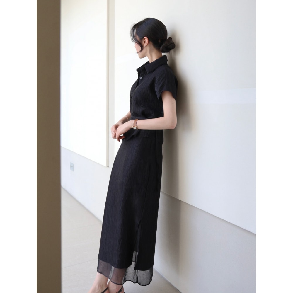 ARETE リンクルスカート (セットアップ)