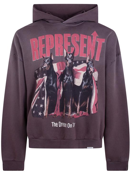 REPRESENT Men Hoodies MLM100618 BLACK