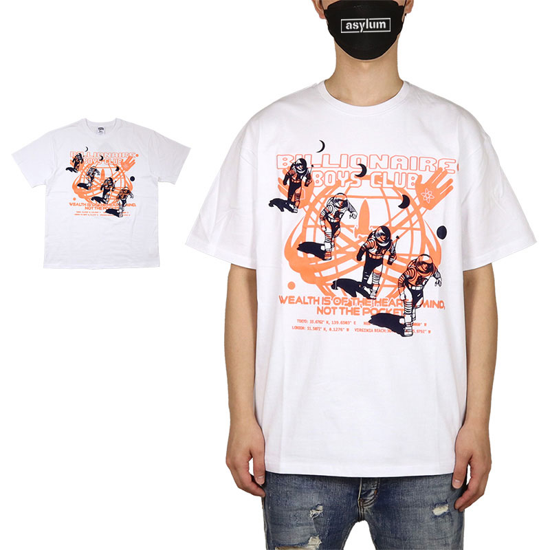 ビリオネアボーイズクラブ Tシャツ BILLIONAIRE BOYS CLUB 半袖 メンズ レディース ブランド 大きいサイズ 白 7,304円