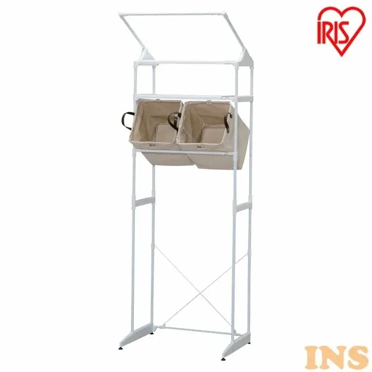 ランドリーラック 伸縮 バスケット付 HLR-192Bアイリスオーヤマ　メガ割