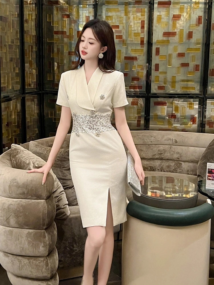 【3日で出荷】夏新品 ワンピース ドレス パーティー キャバ 大人 同窓会 披露宴 卒業式 結婚式 演奏会 ウェディング 二次会 メガ割 07