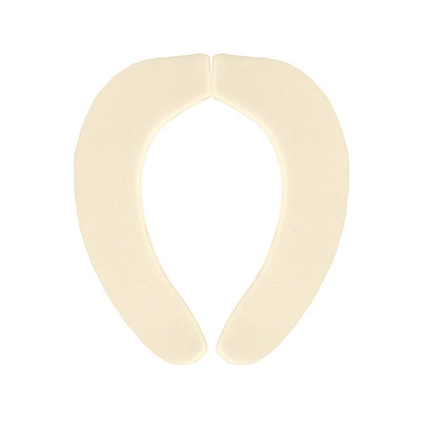 （まとめ） サンコーおくだけ吸着 消臭ふんわりベンザシート 無地 アイボリー KC-70 1組 [x2セット]