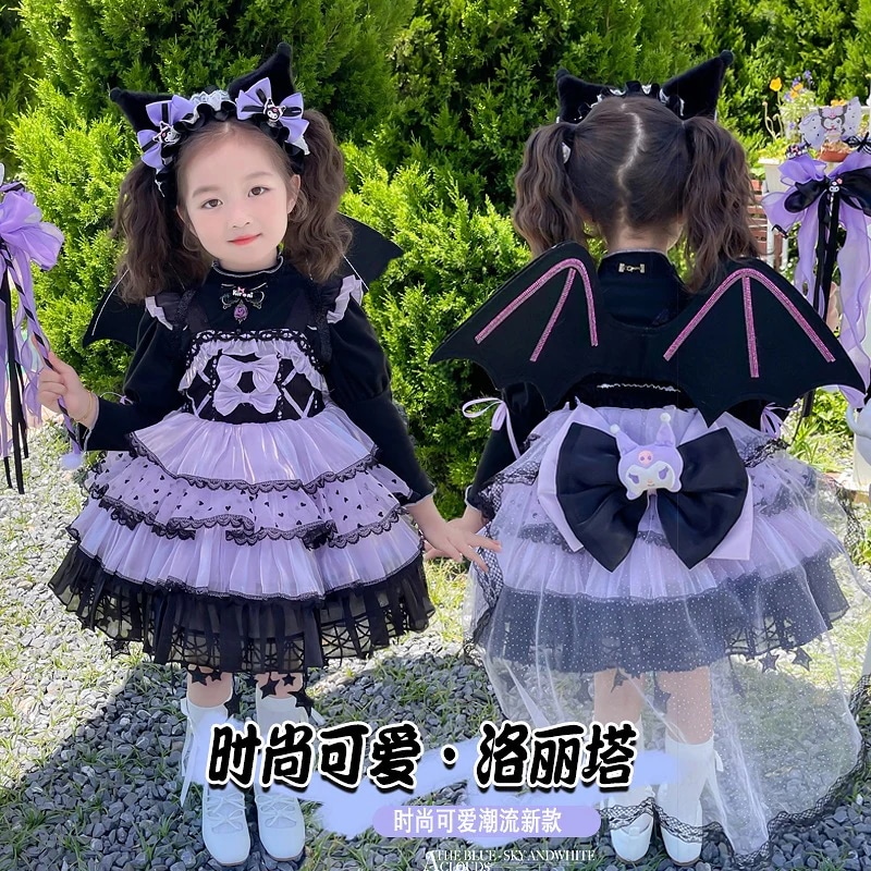 女の子クロミドレス2024ロリータプリンセスドレスハロウィンコスショードレス外国のガーゼスカート