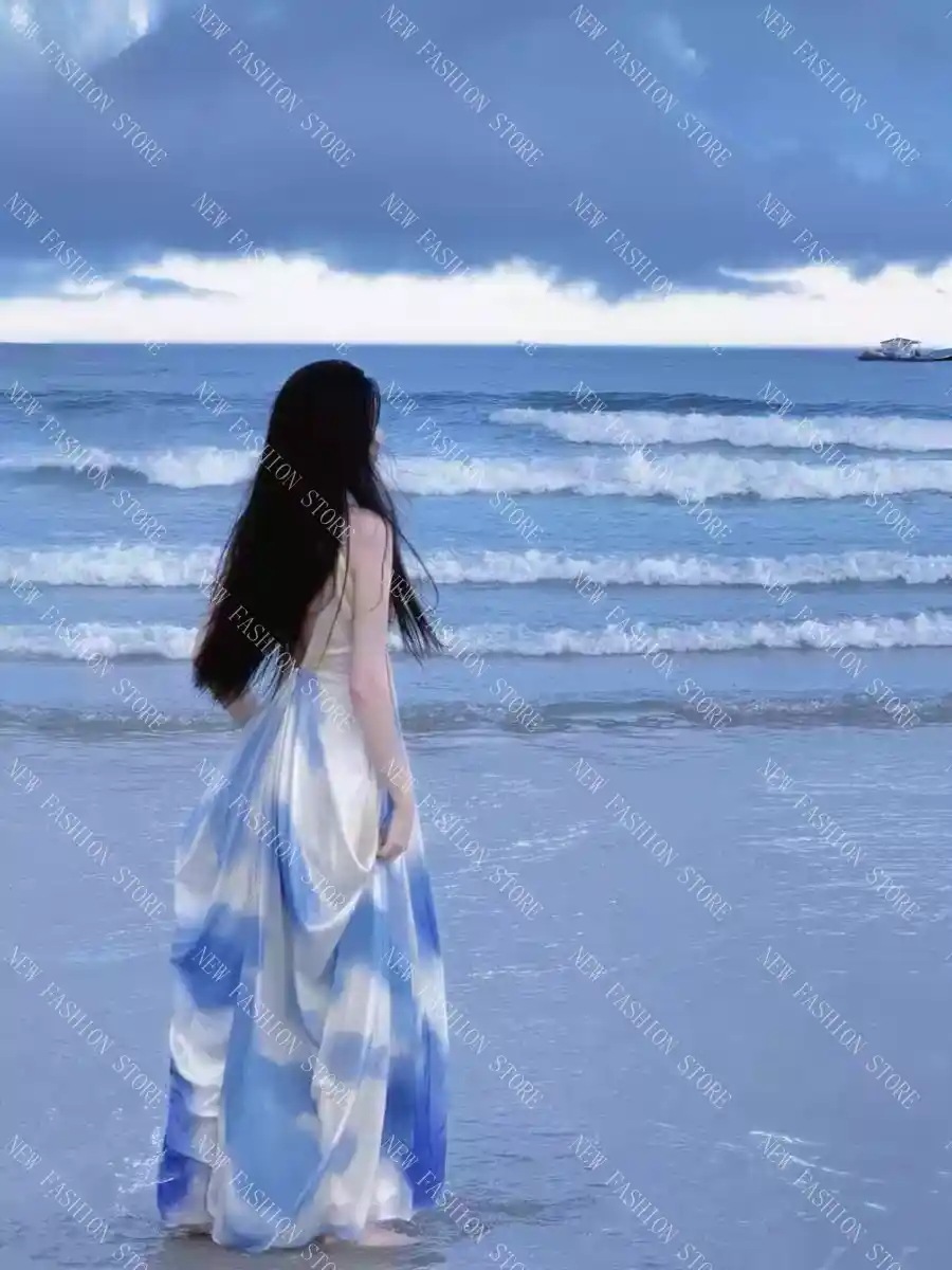 プリント気質ワンピース-96