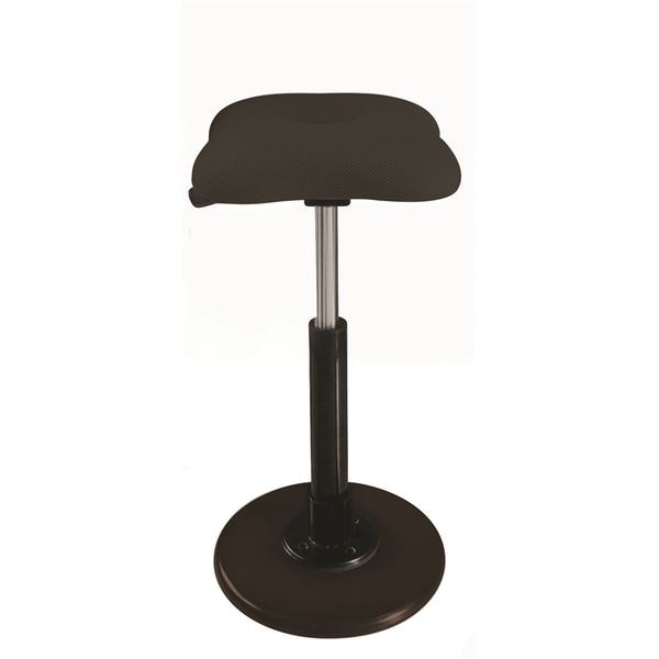 モダン スツール/丸椅子 (ブラック×ブラック) 幅33cm 日本製