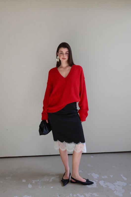 レイブサテンスカート（シルクスカートサテンスカートミディスカート）