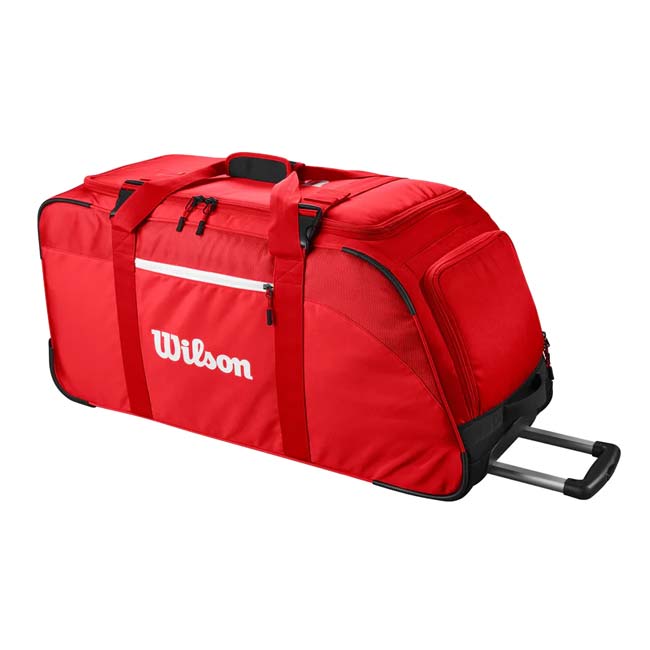 ラケット収納可 ウィルソン(Wilson) 2025 SUPER TOUR スーパーツアー トラベルバッグ ホイール付きバッグ WR8037201001 レッド(25y4m)