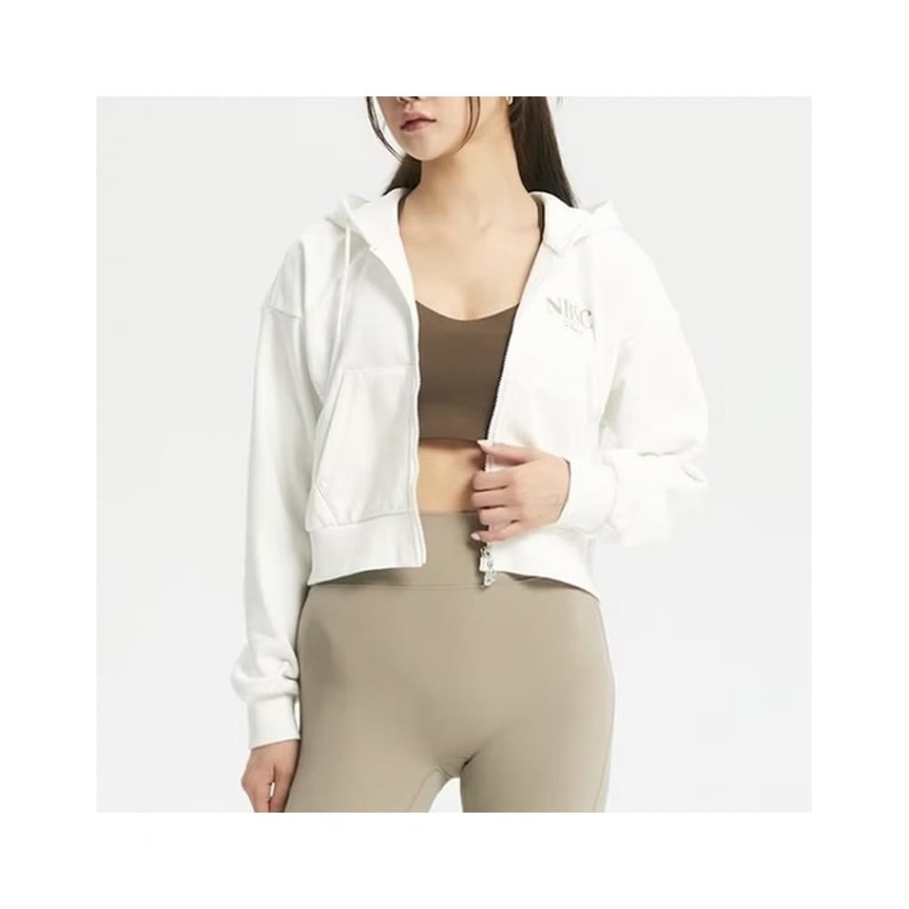 ニューバランスシューズニューバランス W 起毛なしセミクロップパーカージップアップ NBMDD3W852-10