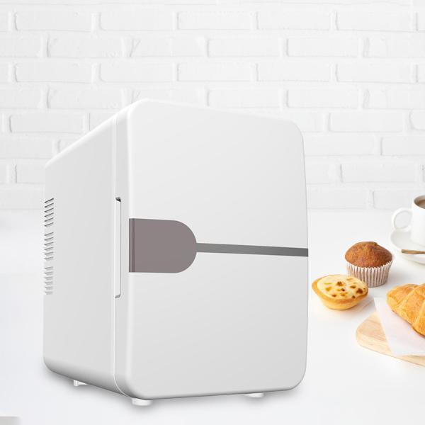 ミニ冷蔵庫 フラットデザイン冷蔵庫 多目的軽量コンパクト冷蔵庫 ホワイト
