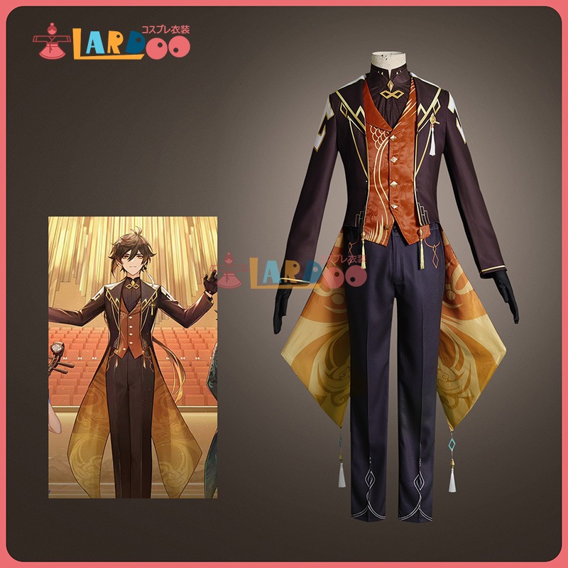 原神 Genshin 鍾離-しょうり-Zhongli オーケストラコンサート コスチューム コスプレ衣装 cosplay1112