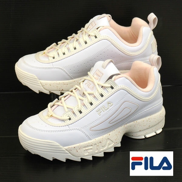 男女共用 DISRUPTOR 2 SPLASH USS23009 121 フィラ ディスラプター スプラッシュ カジュアルシューズ 厚底 チャンキーヒール スニーカー ストリート おしゃれ