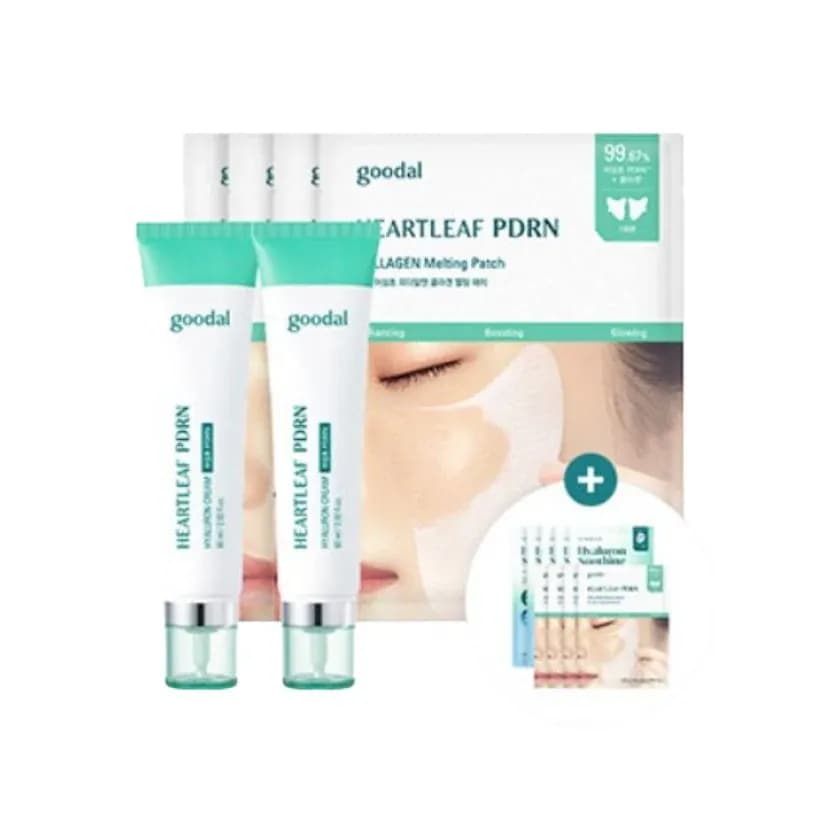 [25FW/New]ドクダミ PDRN ヒアルロン 速光クリーム 60ml+60ml+コラーゲン PDRN メルティングパッチ 4枚(+メルティングパッチ 4枚+ゼリーマスク5枚贈呈)