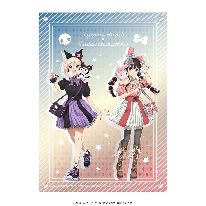【新品/公式】 リコリス・リコイル×サンリオキャラクターズ_メモリアル3層アクリルボード 公式グッズ 公式ライセンス colleize コレイズ アニメ キャラクター グッズ