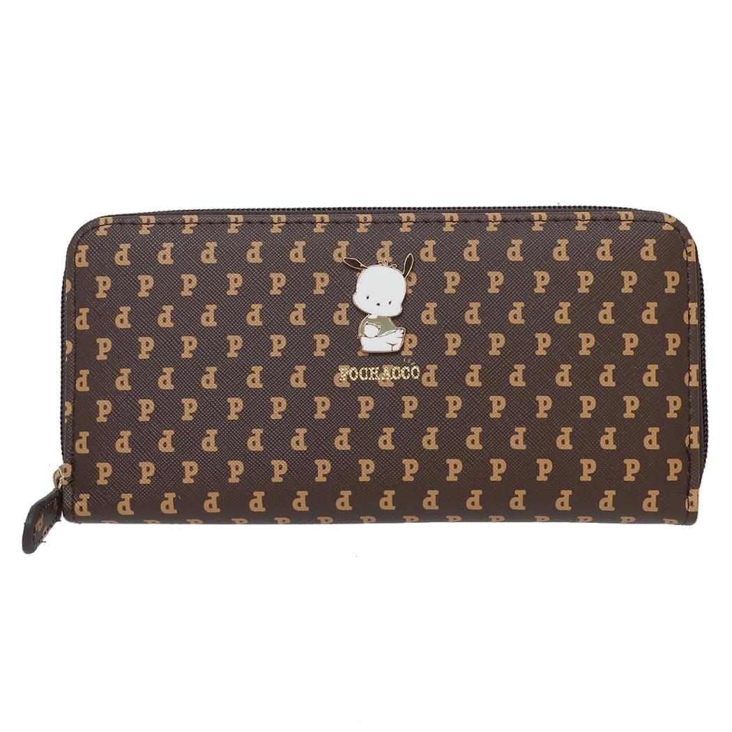 アルディ サンリオ ポチャッコ ラウンド束入 長財布 SR8-11PC チョコ