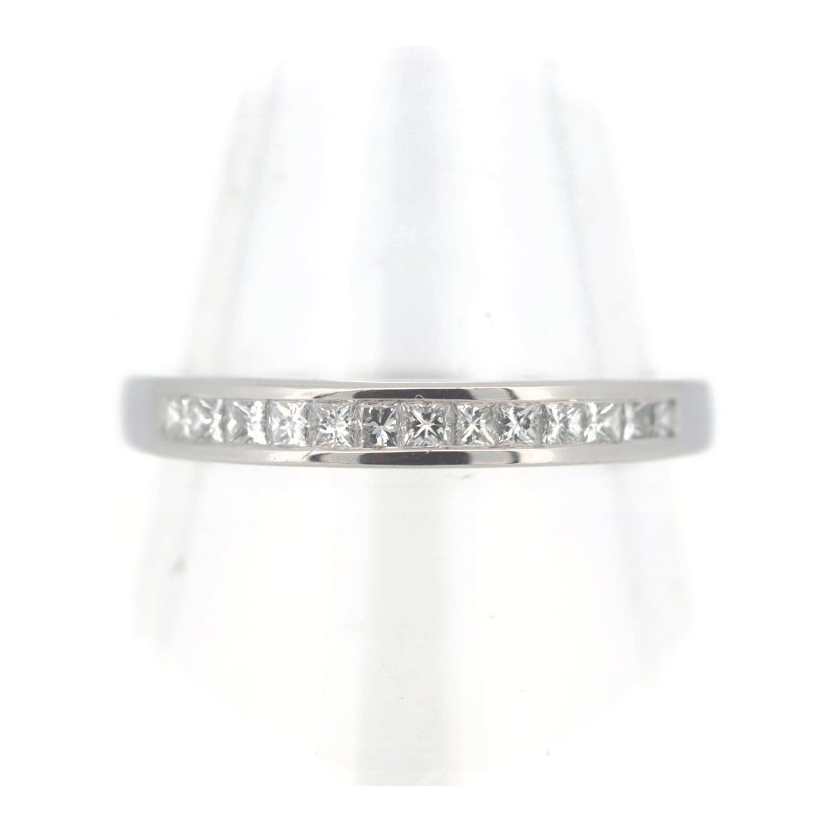 ダイヤモンド ハーフエタニティ リング 指輪 0.48ct 21号 Pt950(プラチナ) 質屋出品