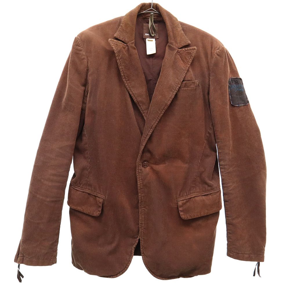 ワッペン コーデュロイジャケット S ブラウン メンズ