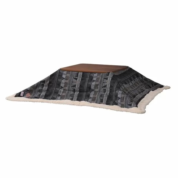 東谷 薄掛けコタツ布団 KK-143 W190D190 グレー／レッド 5,960円