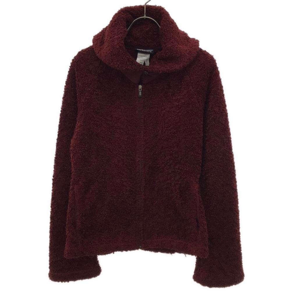 長袖 ボア ジップパーカー M レッド系 アウトドア 25730F5 レディース