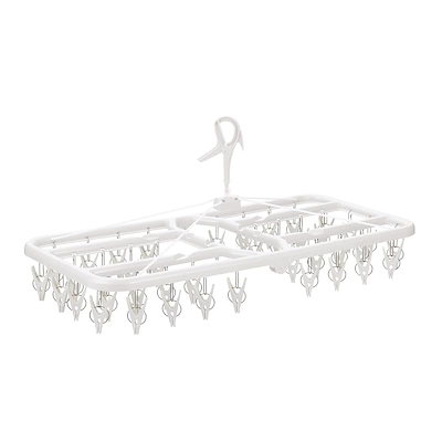 他サイト： すぐ取れ 角ハンガープラ ホワイト 40ピンチ付 ニシダの商品画像