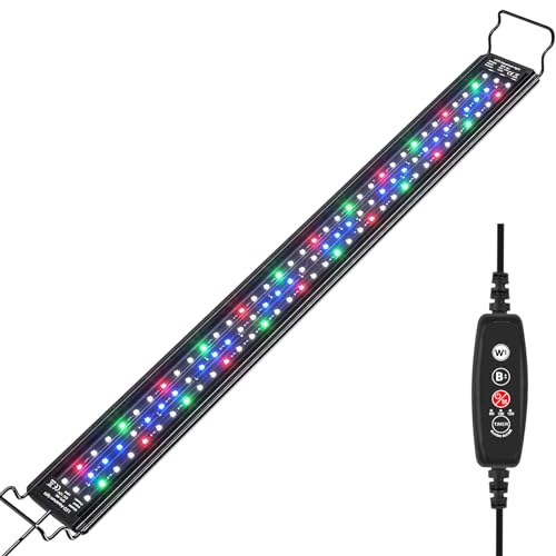 DEWEL 水槽 ライト ledライトアクアリウム LEDライト 水槽照明 熱帯魚ライト タイマー 6H/10H/12H/24H 防水 3つの照